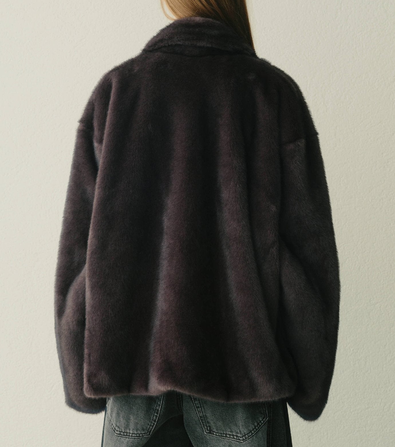 Faux Mink Peacoat