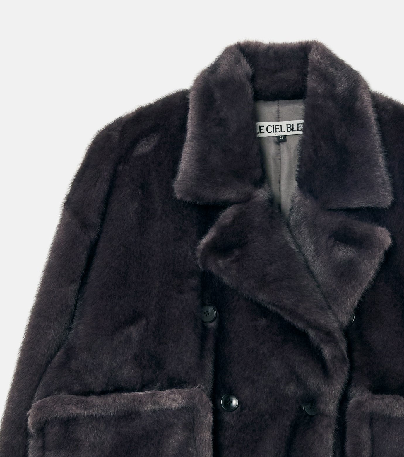 Faux Mink Peacoat