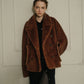 Faux Mink Peacoat