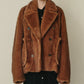Faux Mink Peacoat