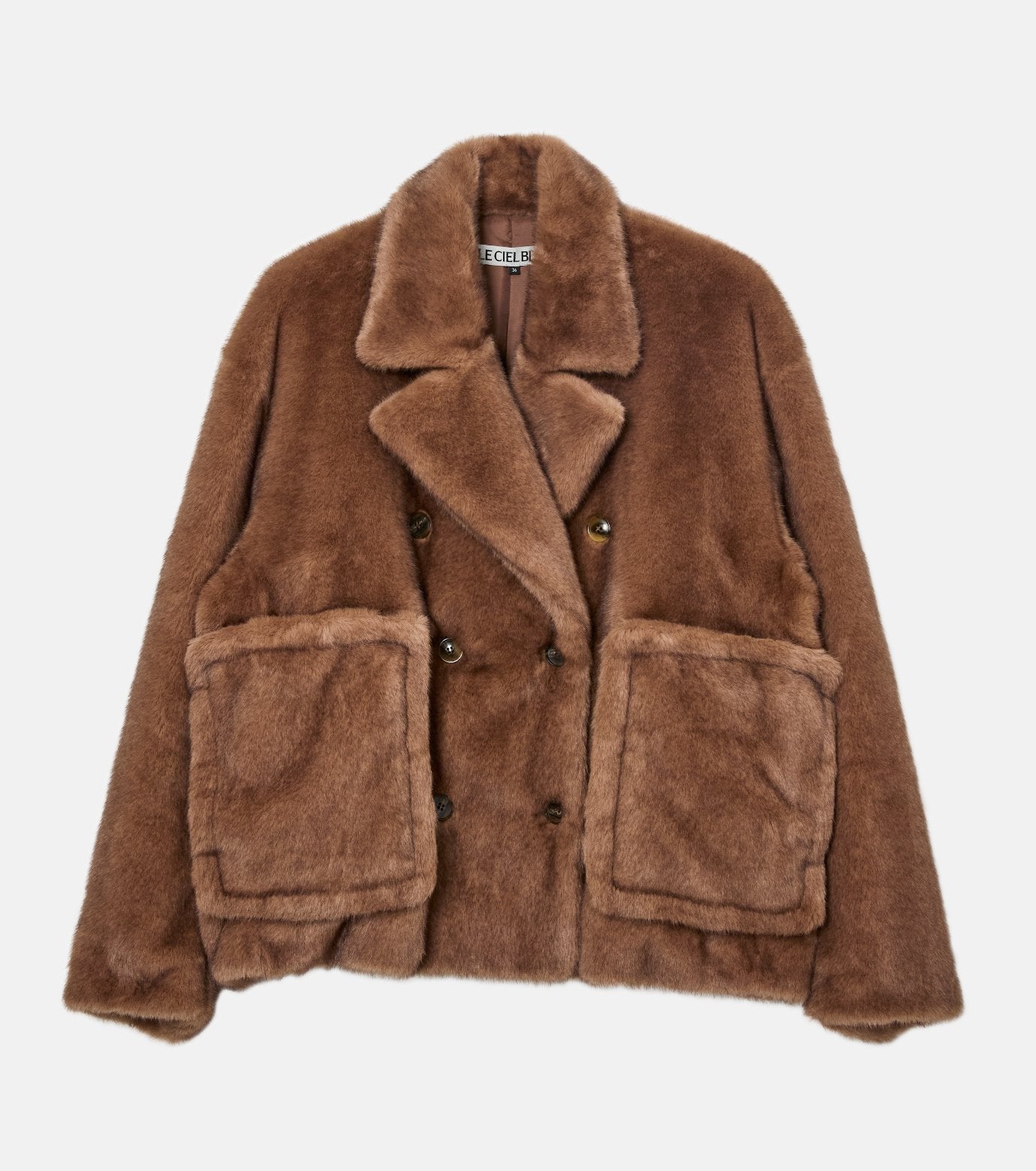 Faux Mink Peacoat