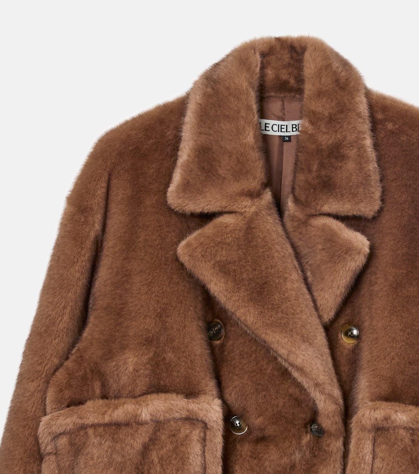 Faux Mink Peacoat