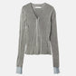 Flocked Mesh & Tulle Fitted Top