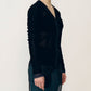 Flocked Mesh & Tulle Fitted Top