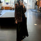 Sheer Shirt w/Floral & Mineral Print