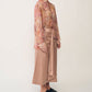 Sheer Shirt w/Floral & Mineral Print