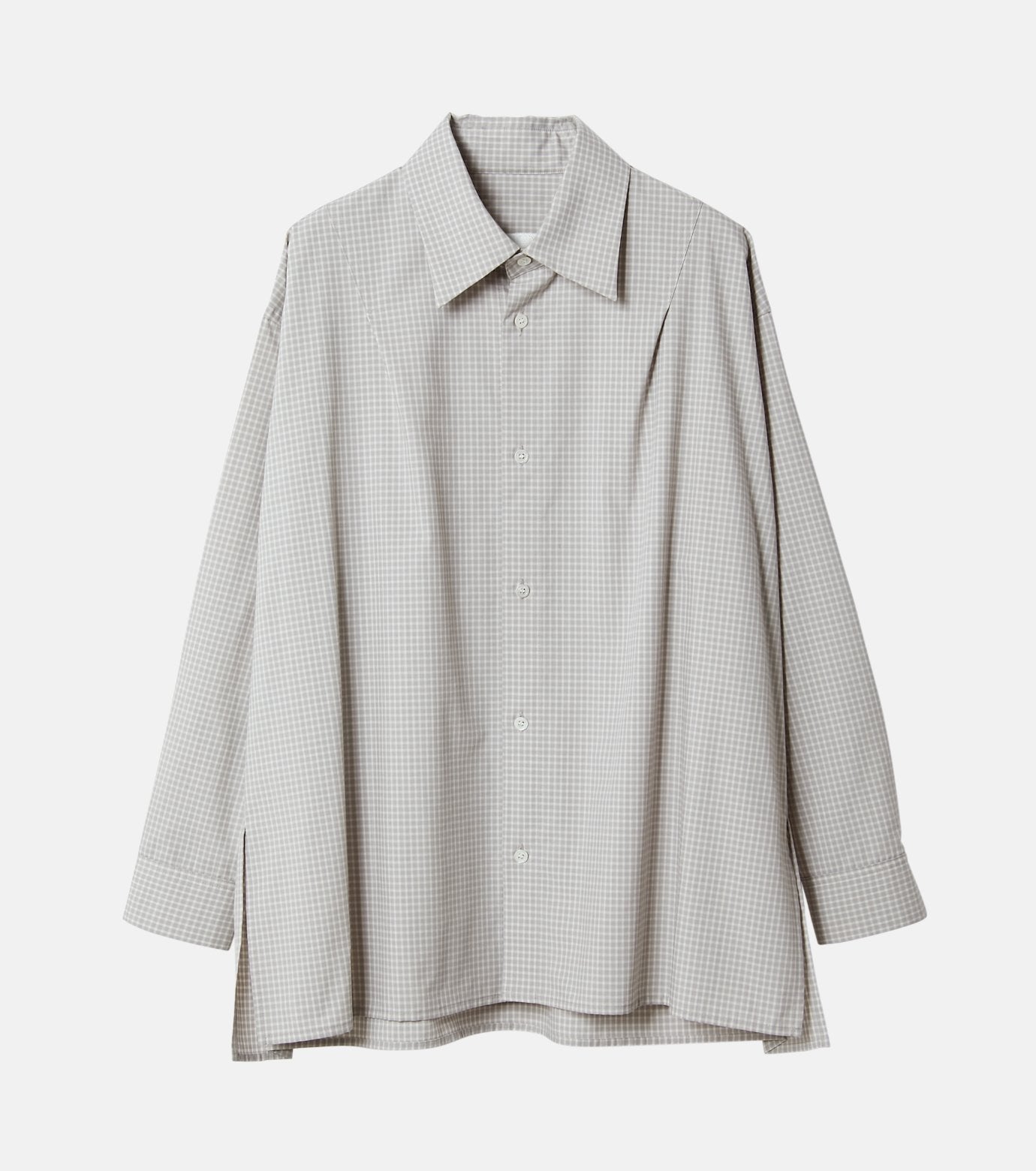 Plaid Back-Button Detail Shirt
