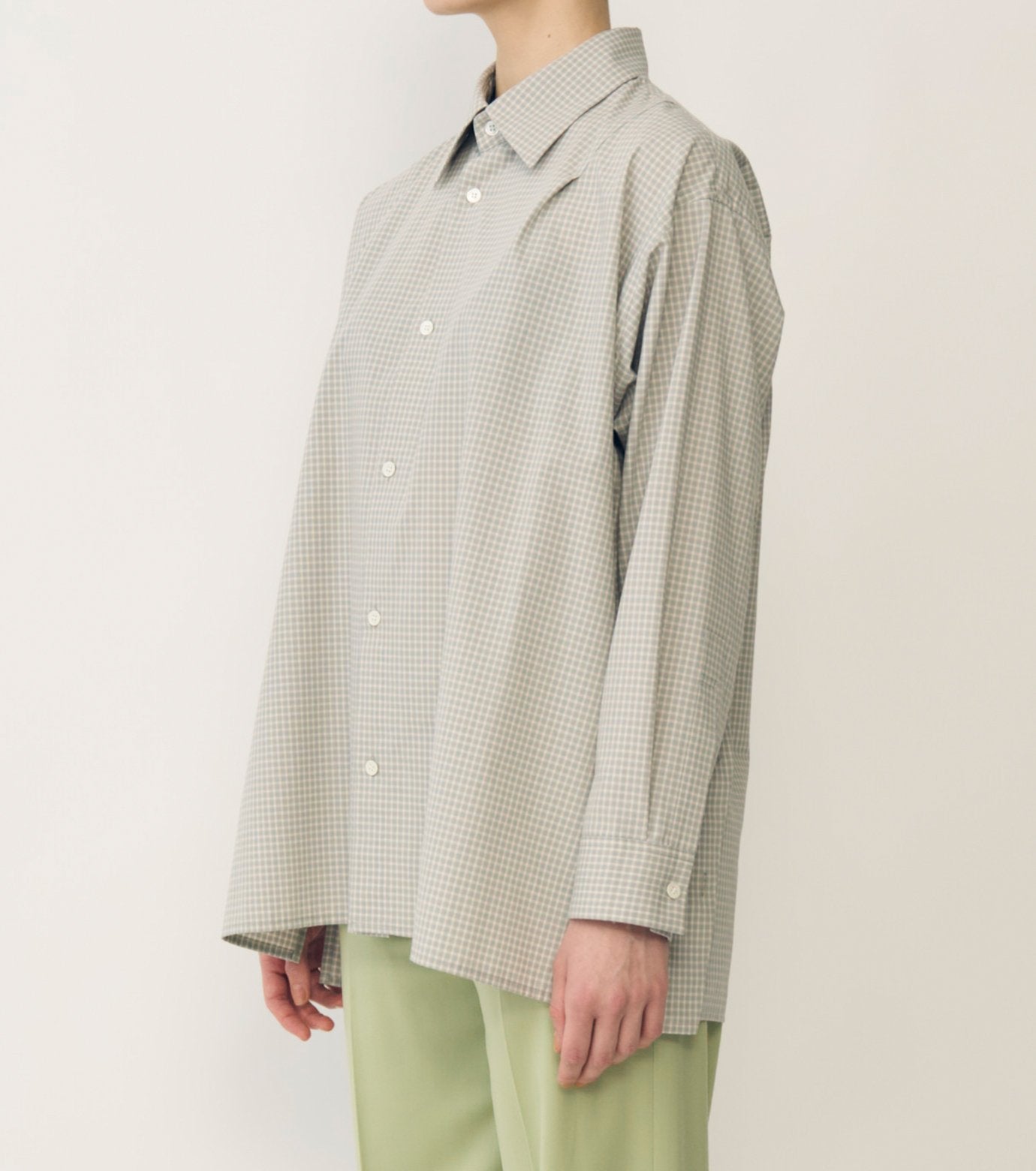 Plaid Back-Button Detail Shirt
