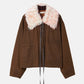 Pigment Twill Blouson w/Fur Collar