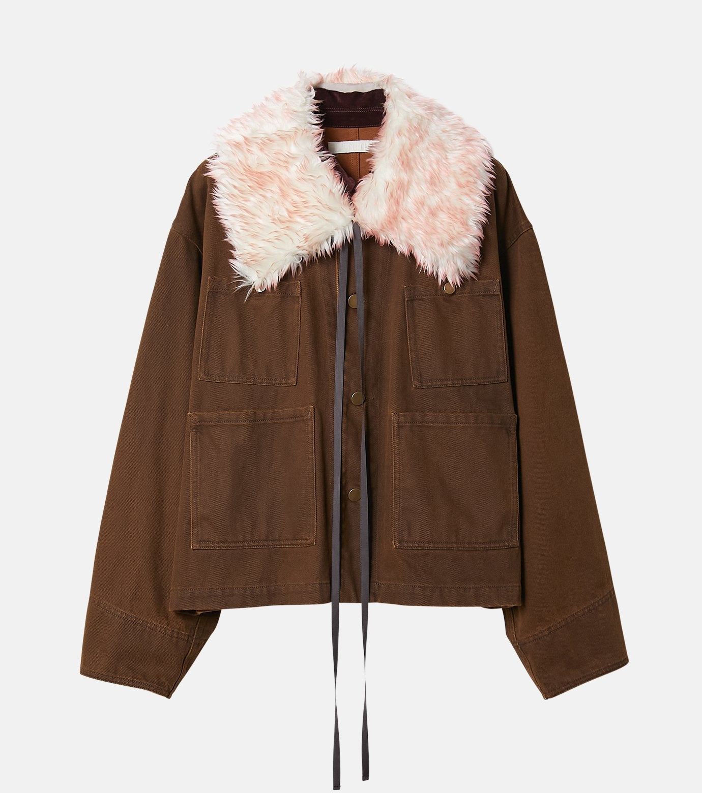 Pigment Twill Blouson w/Fur Collar
