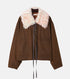 Pigment Twill Blouson w/Fur Collar