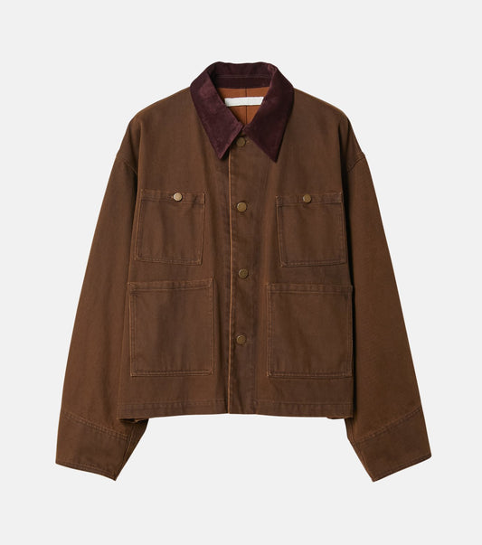 Pigment Twill Blouson w/Fur Collar
