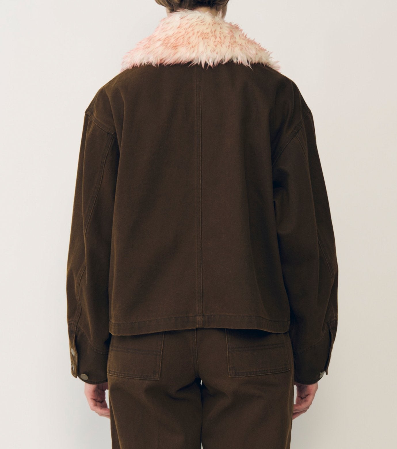 Pigment Twill Blouson w/Fur Collar
