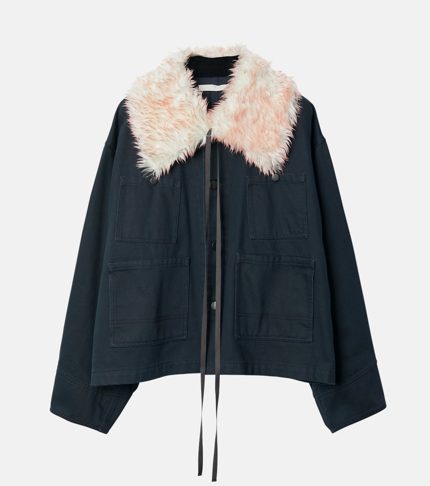 Pigment Twill Blouson w/Fur Collar
