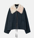 Pigment Twill Blouson w/Fur Collar