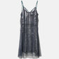 Foil Print Layered Cami Dress