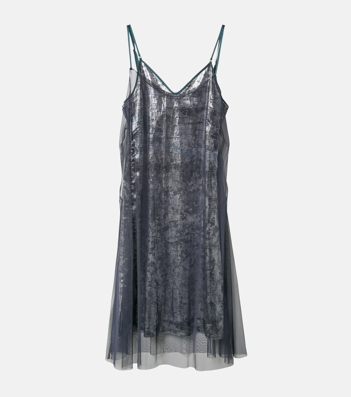 Foil Print Layered Cami Dress