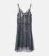 Foil Print Layered Cami Dress
