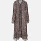 Gathered Dressw/Floral&Mineral Print