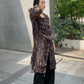 Gathered Dressw/Floral&Mineral Print