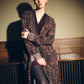 Gathered Dressw/Floral&Mineral Print