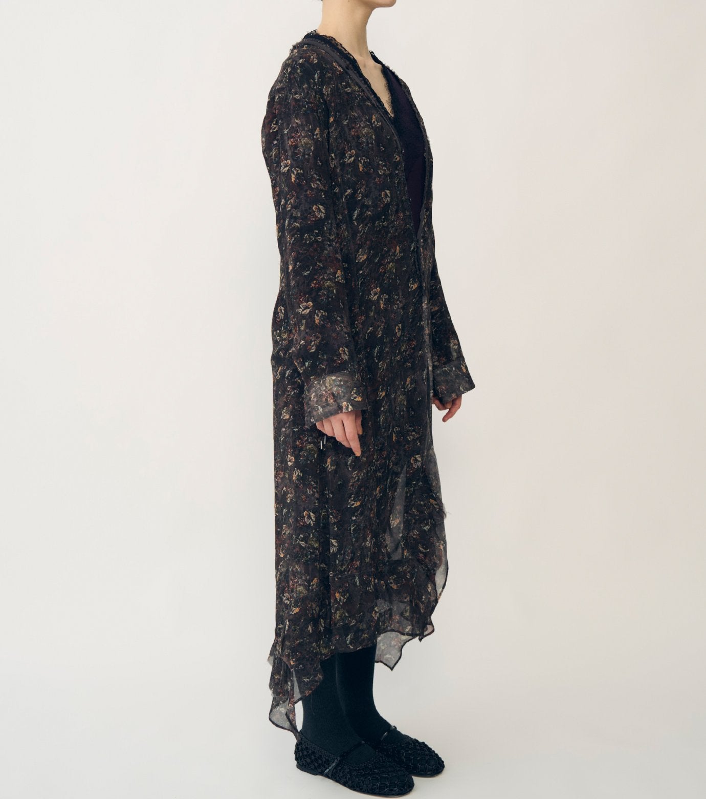 Gathered Dressw/Floral&Mineral Print
