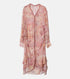 Gathered Dressw/Floral&Mineral Print