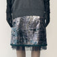 Foil Print Layered Skirt