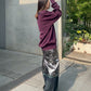 Foil Print Layered Skirt