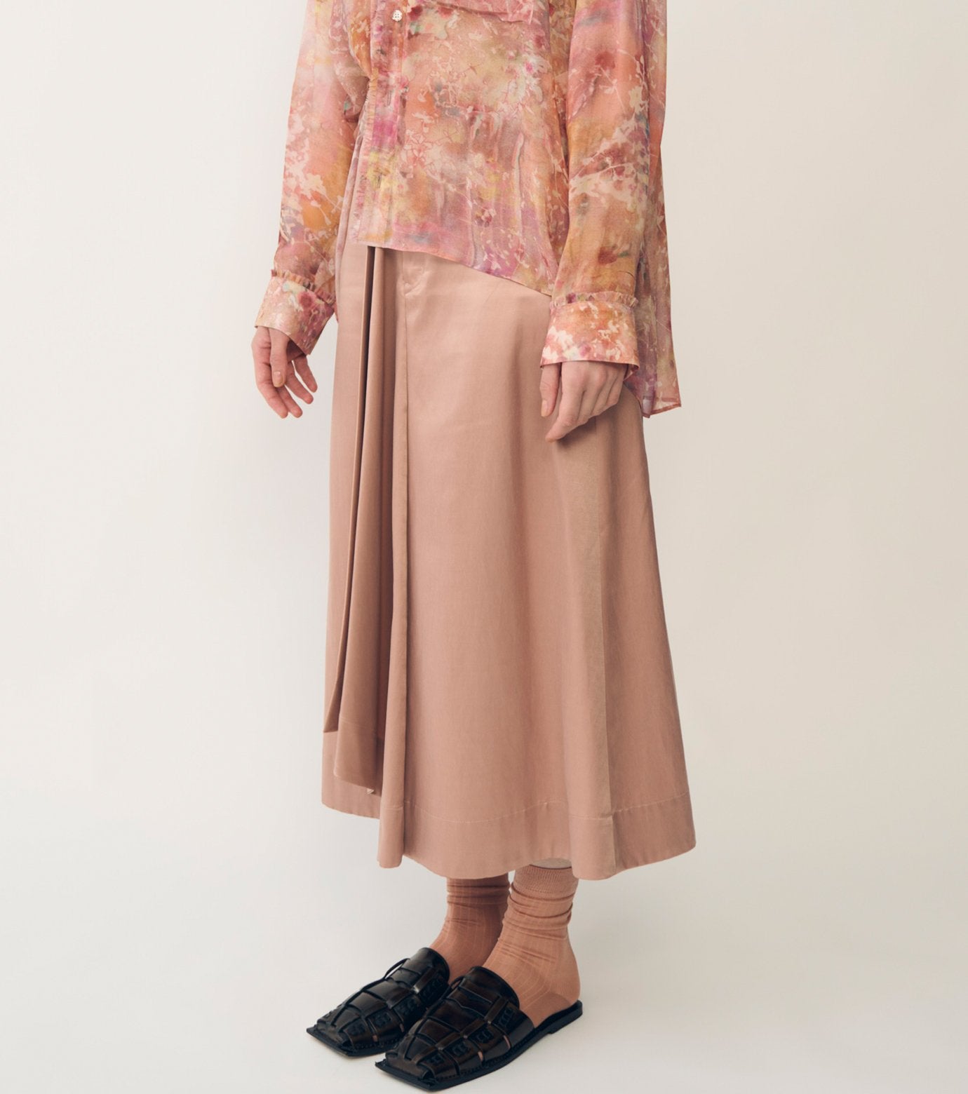 Skirt w/Front Draped Detail