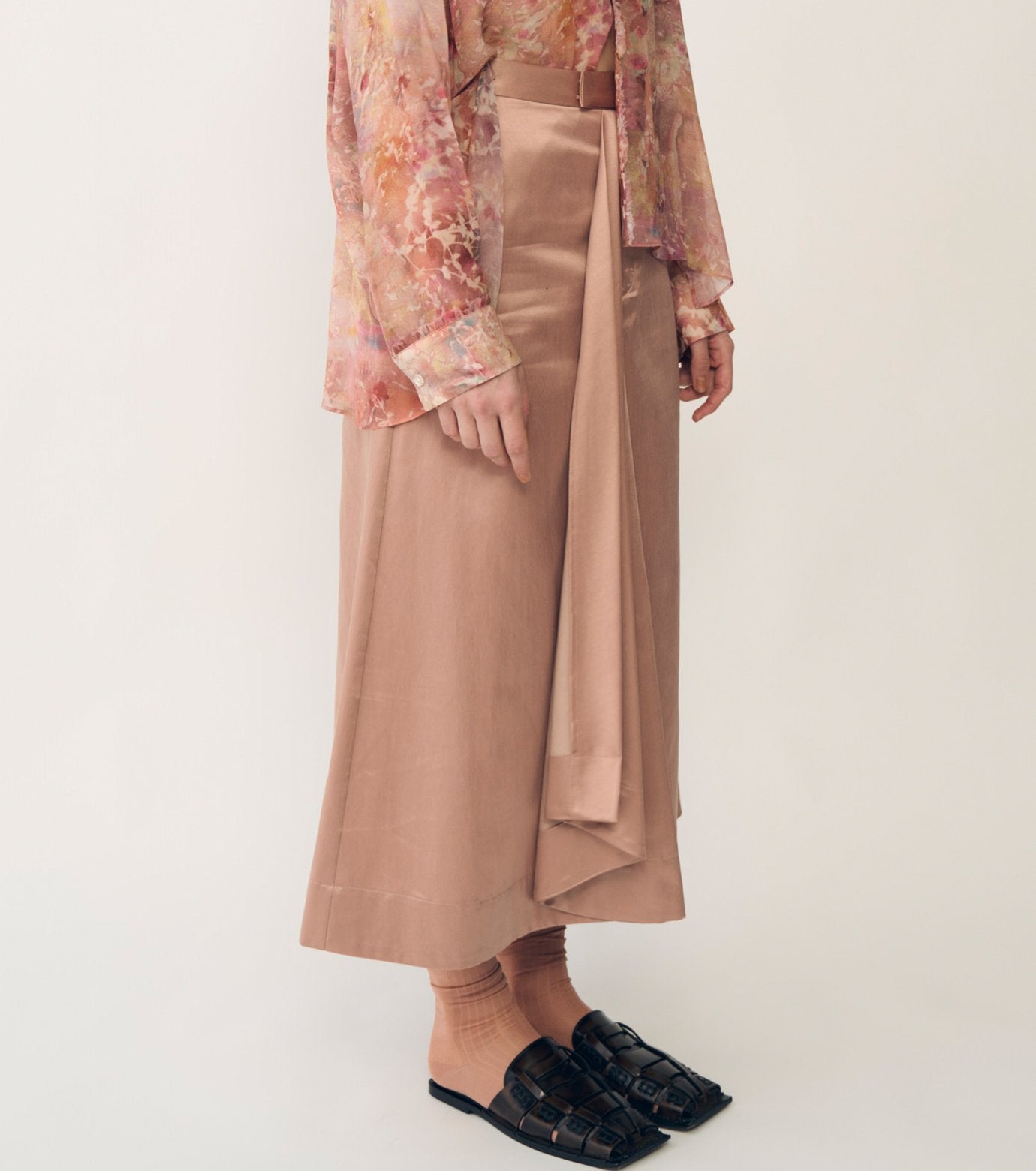 Skirt w/Front Draped Detail