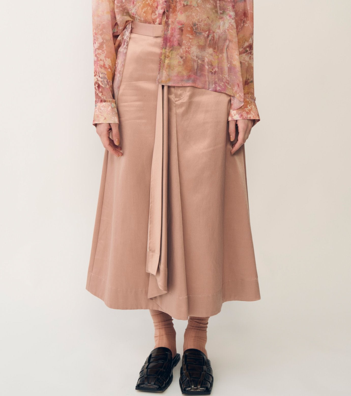 Skirt w/Front Draped Detail