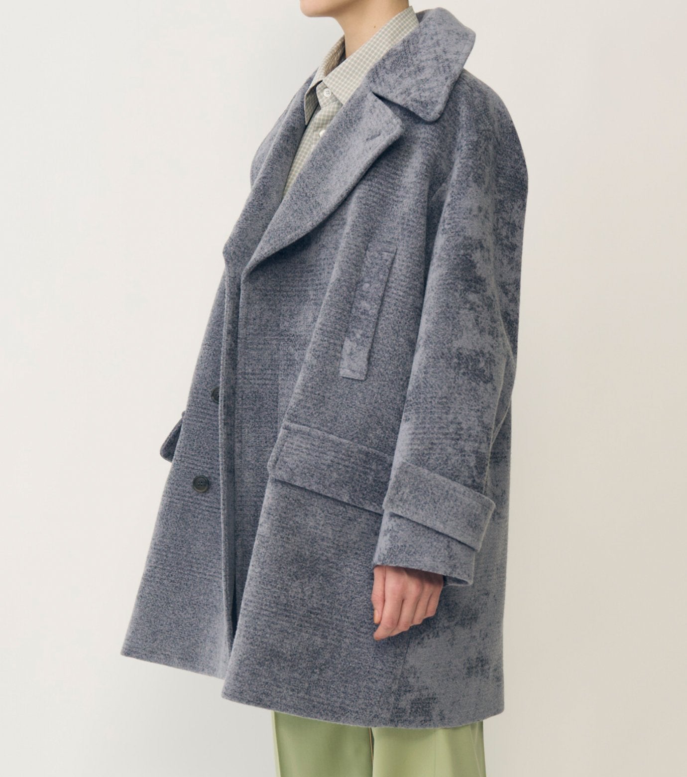 Needle-Punched Velvet Over Coat