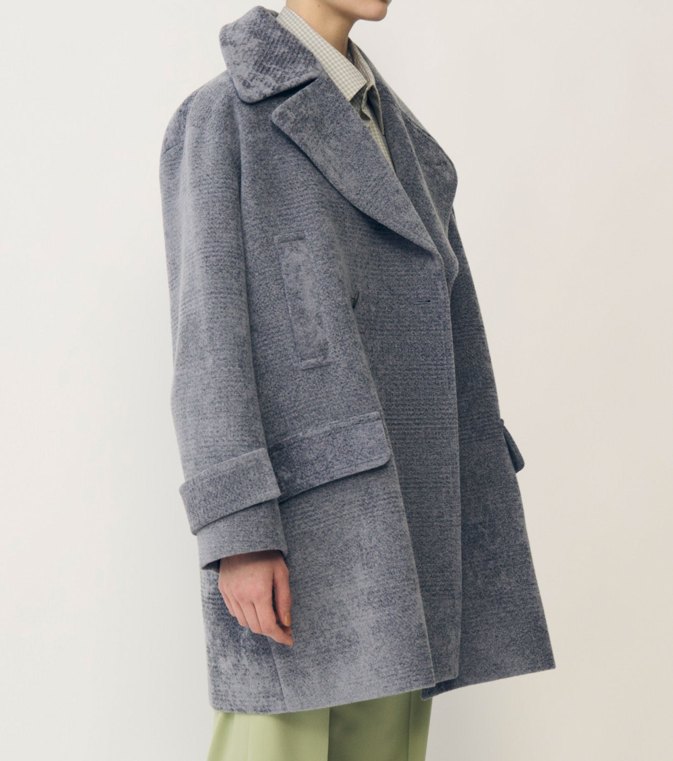 Needle-Punched Velvet Over Coat