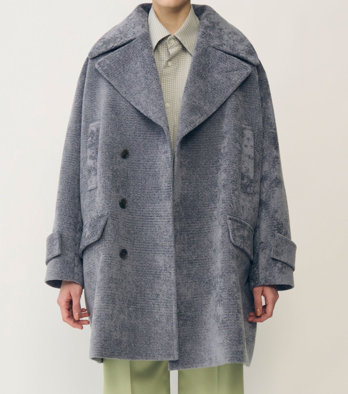 Needle-Punched Velvet Over Coat