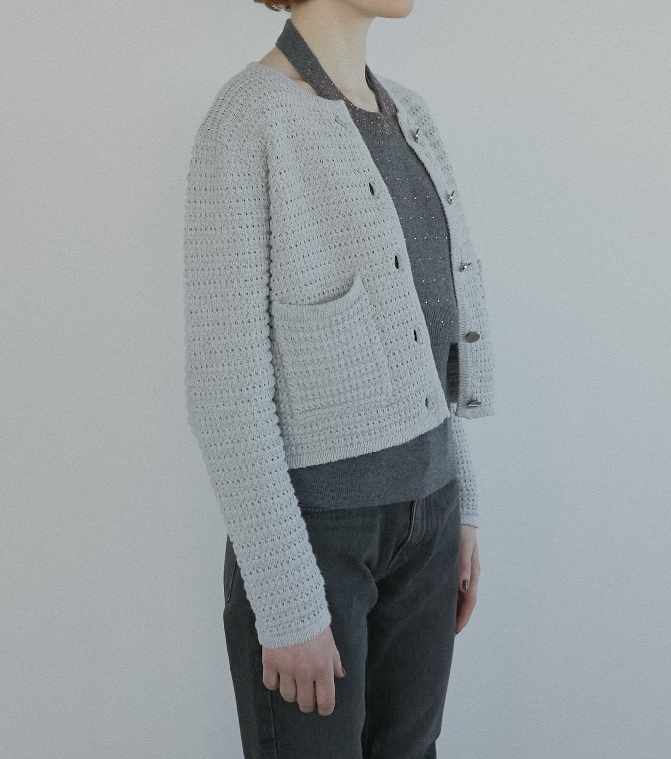 Waffle Knit Jacket