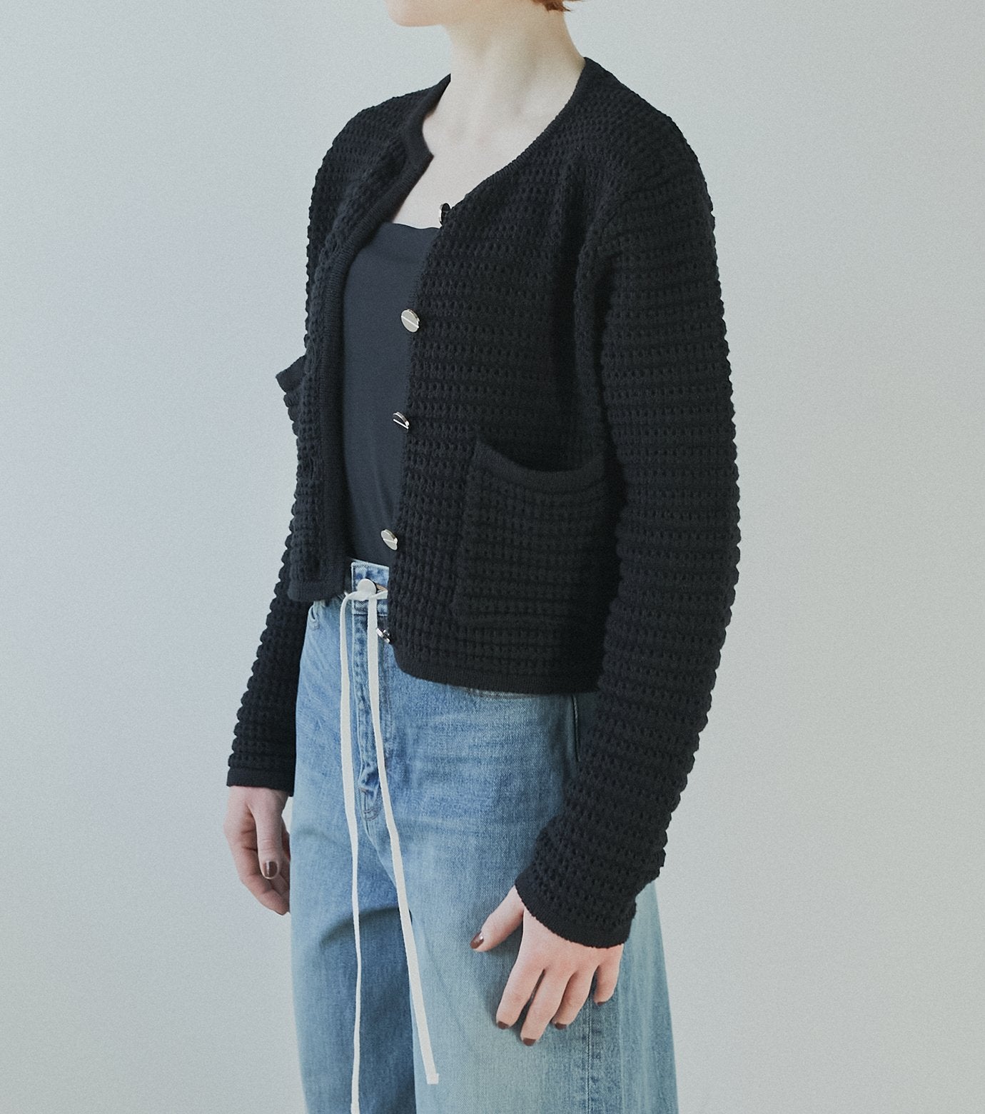 Waffle Knit Jacket