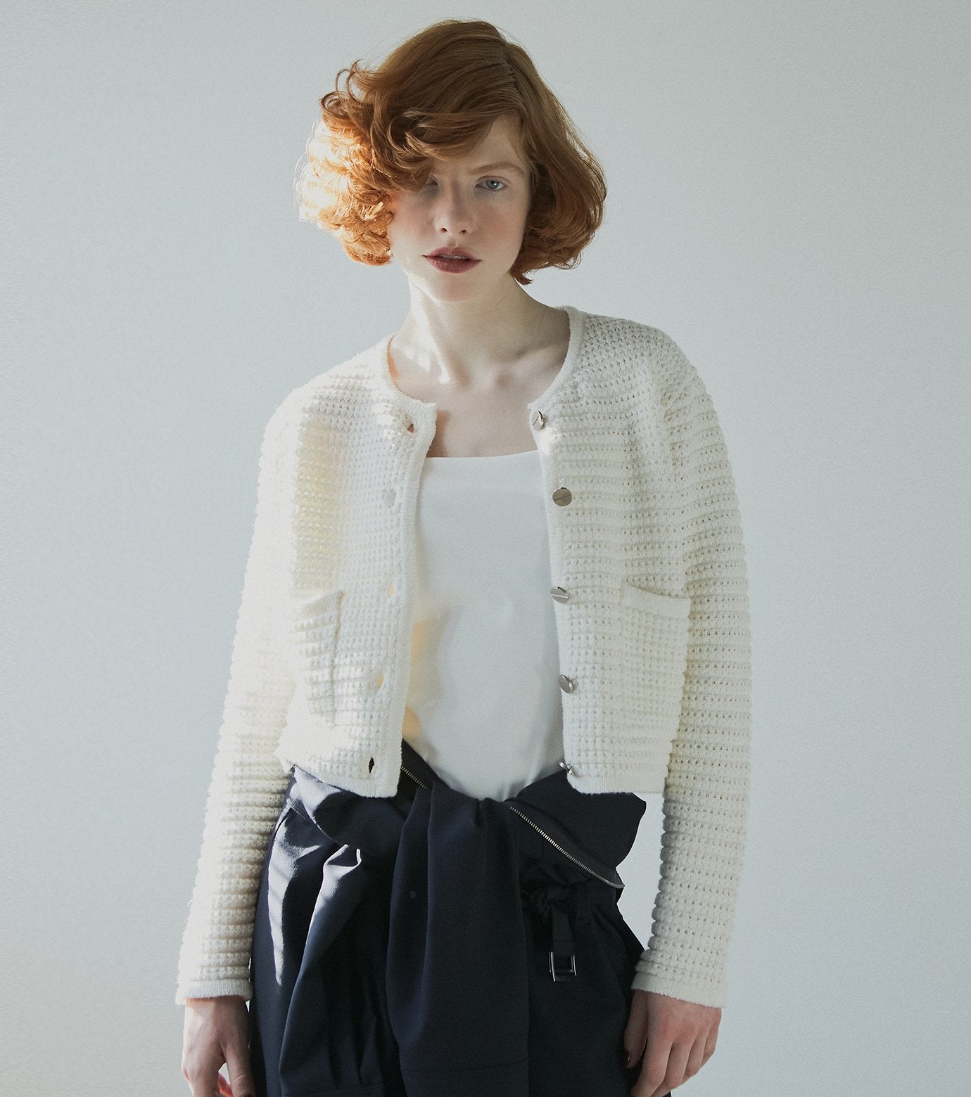 Waffle Knit Jacket