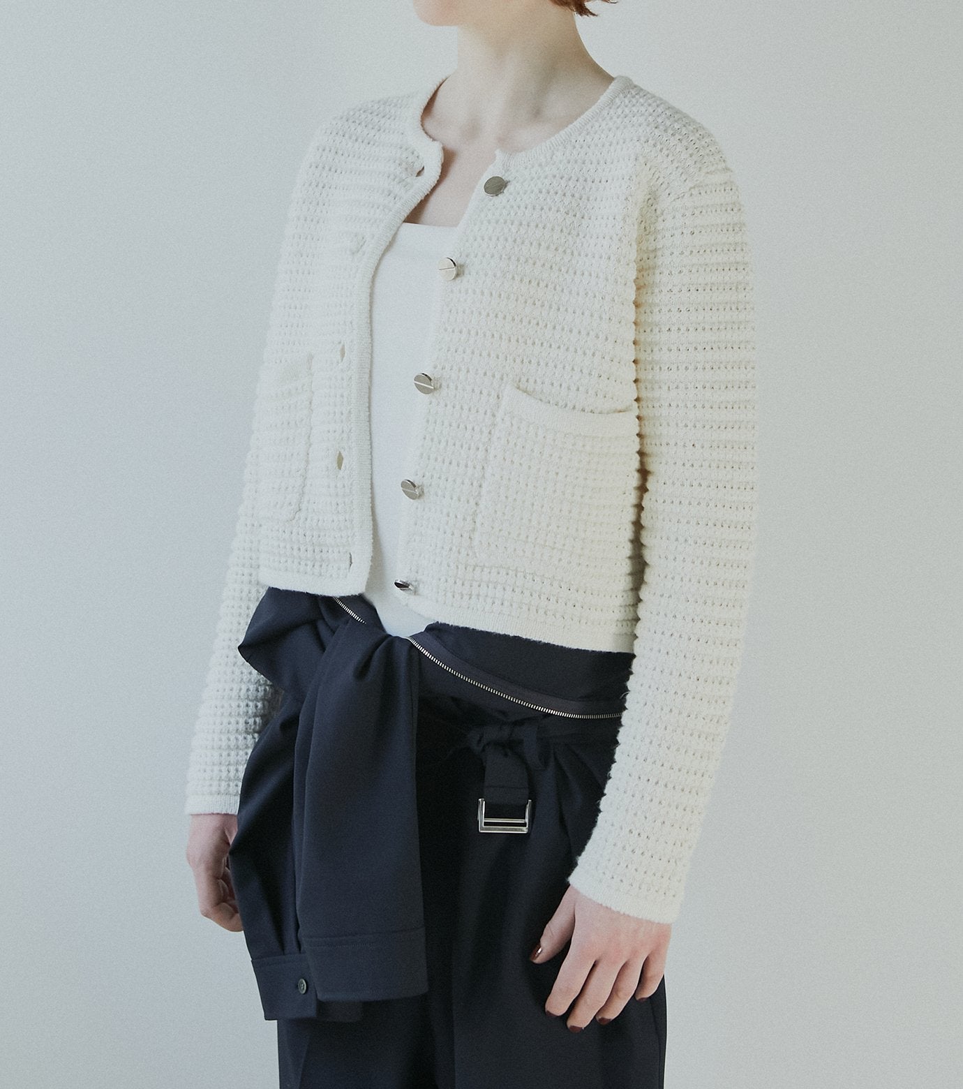 Waffle Knit Jacket