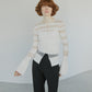 Sheer Rib Stripes Knit