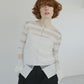 Sheer Rib Stripes Knit