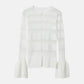 Sheer Rib Stripes Knit