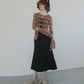 Sheer Rib Stripes Knit