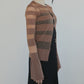 Sheer Rib Stripes Knit