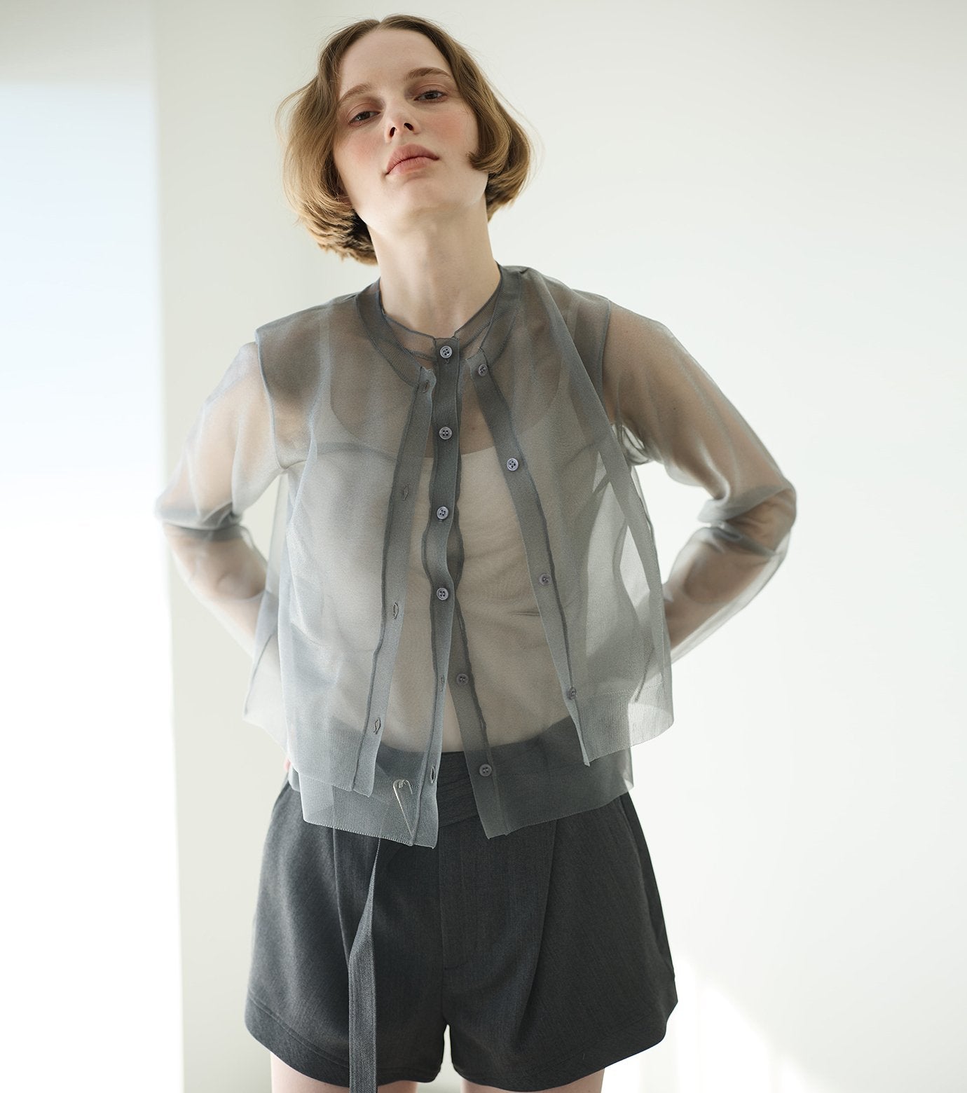 Sheer Layered Cardigan