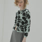 Flower Jacquard Cardigan