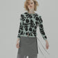 Flower Jacquard Cardigan