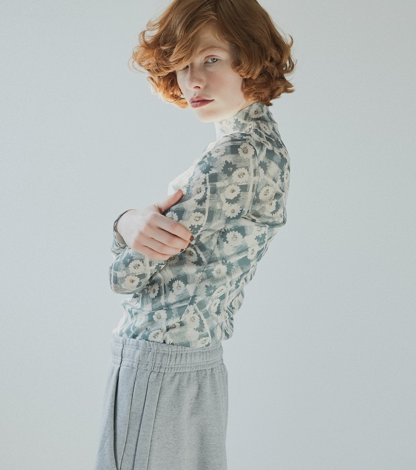 Flower Print Sheer Top – RESTIR