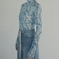 Flower Print Sheer Top
