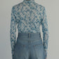 Flower Print Sheer Top